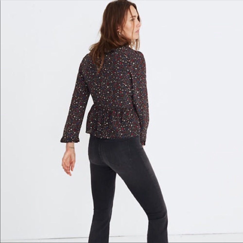 MADEWELL Silk Ruffle Wrap Top - Picture 5 of 14